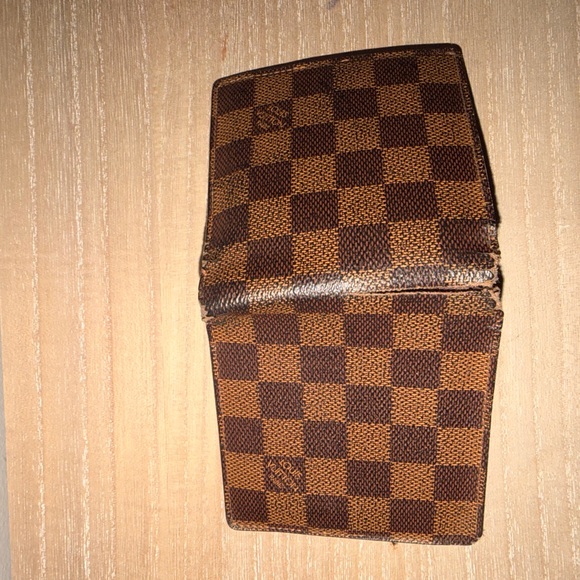 Louis Vuitton Damier Ebene Marco Bifold Wallet Initials Fair Condition - Picture 5 of 13